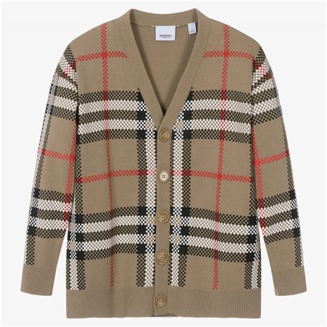 burberry cardigan boys